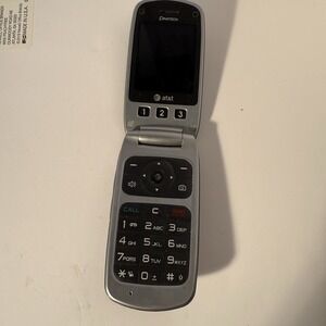Pantech Breeze C520 Gray At&t Cellular Flip Phone Untested